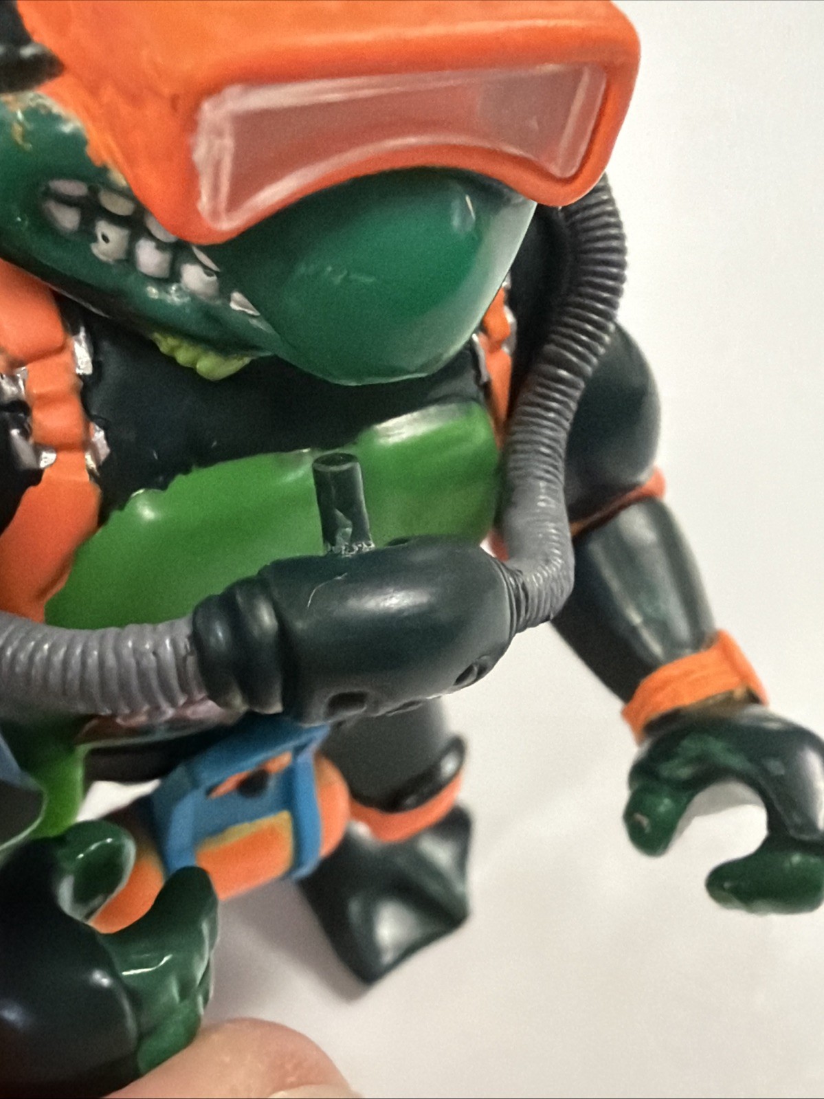 1992 Playmates Ninja Turtles Michelangelo Navy Seal Mike Belt Scuba Tank & Hoses