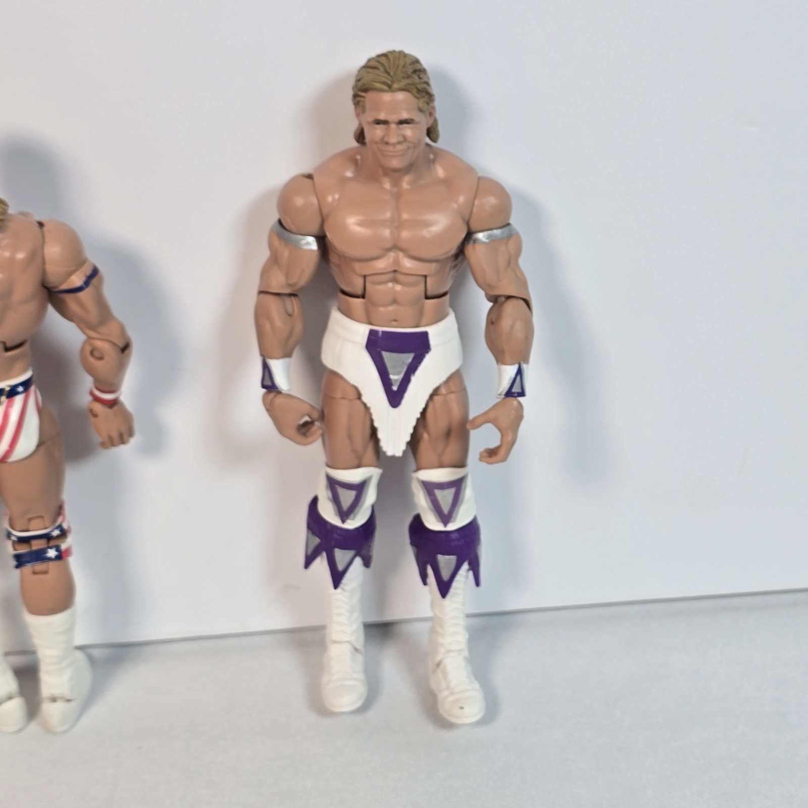 2014 LOT WWE Narcissist Lex Luger Elite Series 45 W Cape + Series 30 Flashback