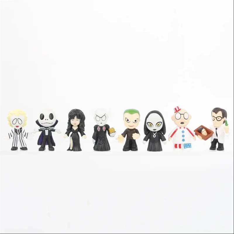 24Pcs/Set Horror Movie Characters V for Vendetta Chucky Freddy Jason Scary Saw