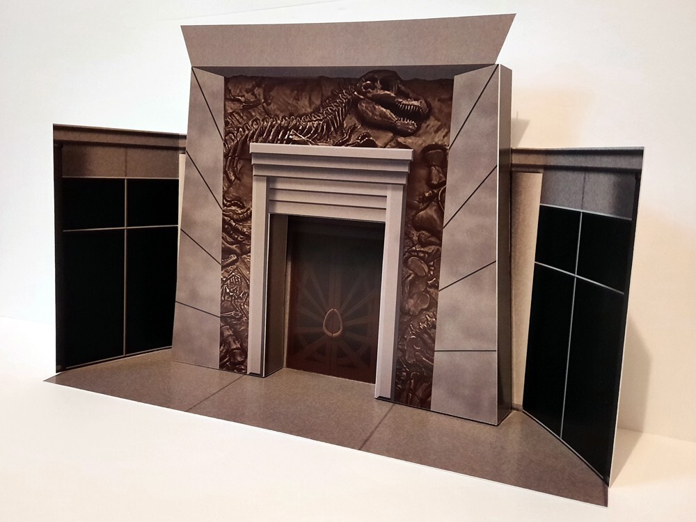 Jurassic Park Visitor Center Custom Display Stand Legacy Hammond Collection