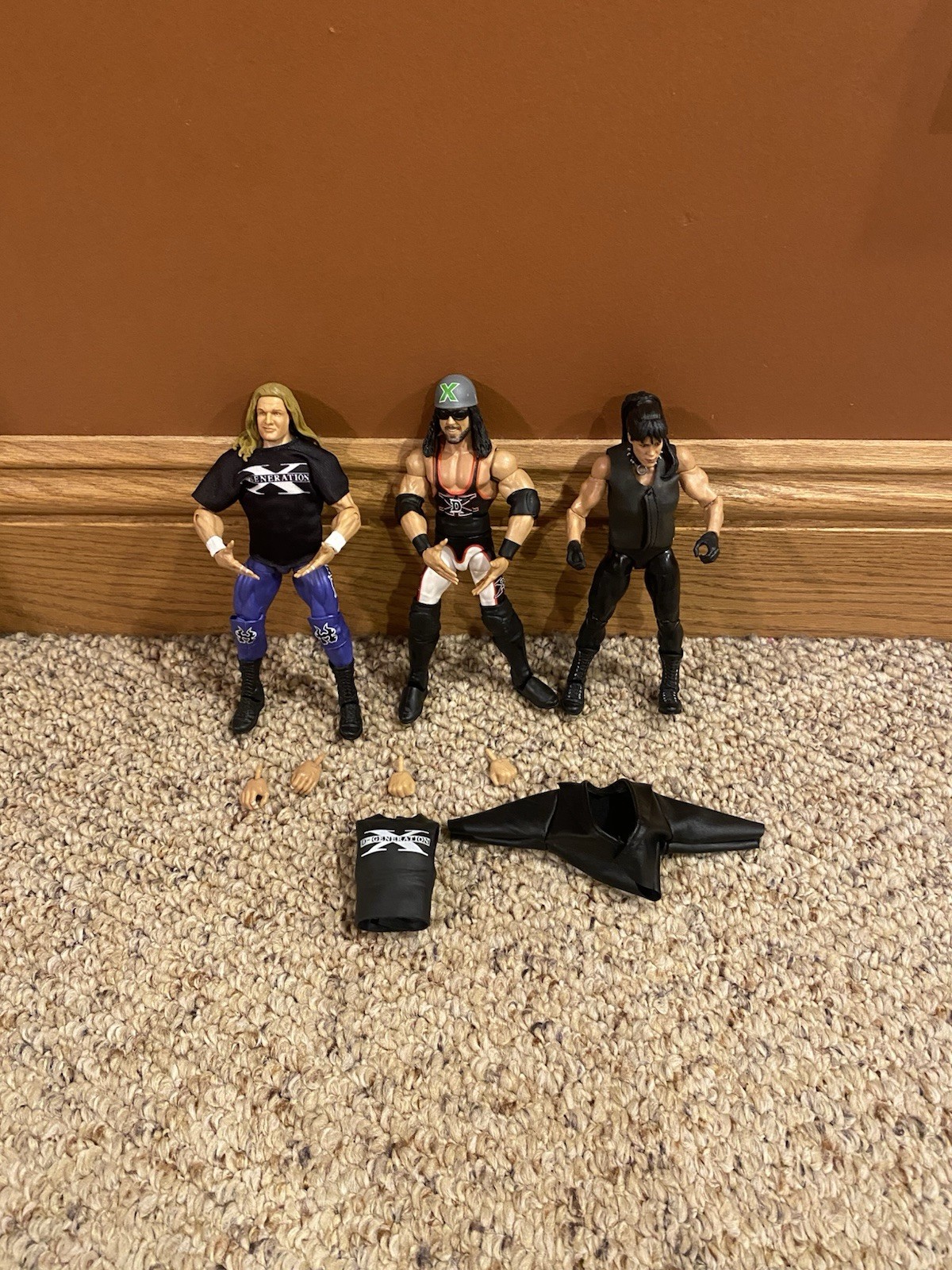 Wwe elite Figure Lot bret hart Triple H Hhh Chyna Xpac Attitude Era Raw Is War