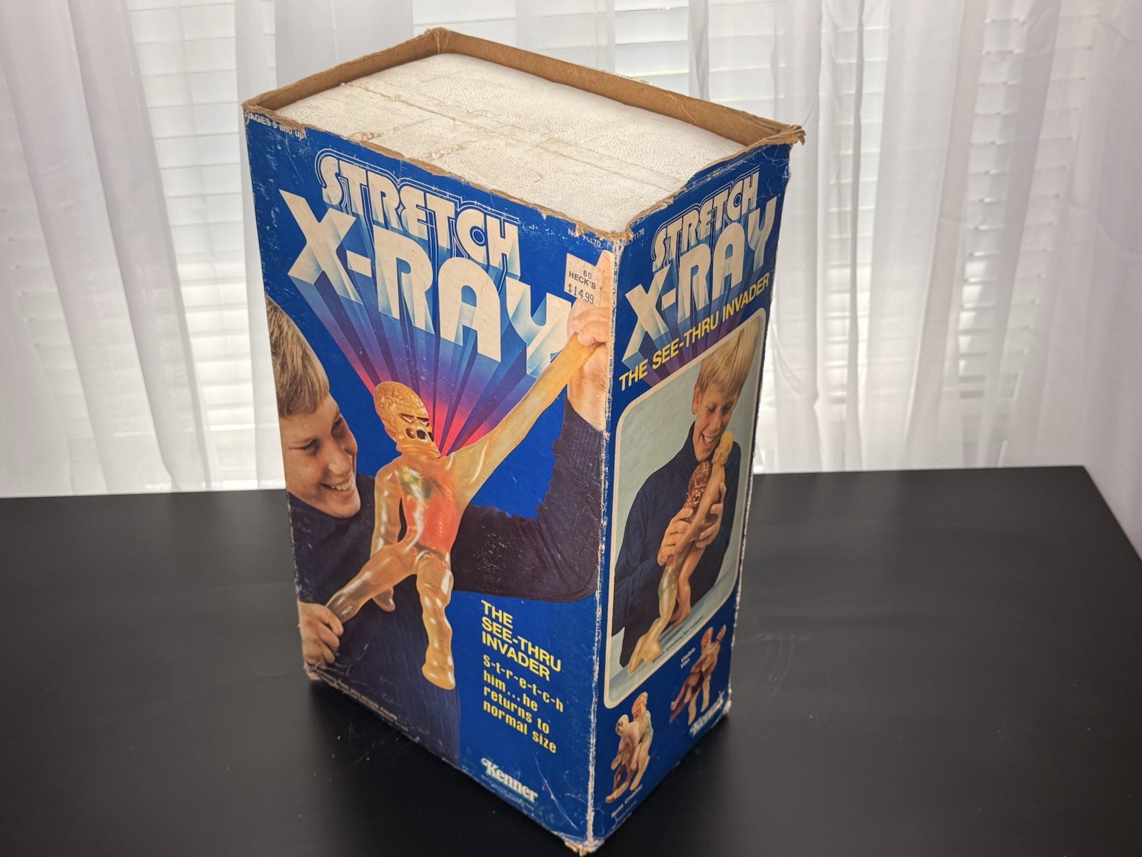 1979 Kenner Stretch X-Ray See-Thru Invader Figure Boxed w/ Box & Foam Insert