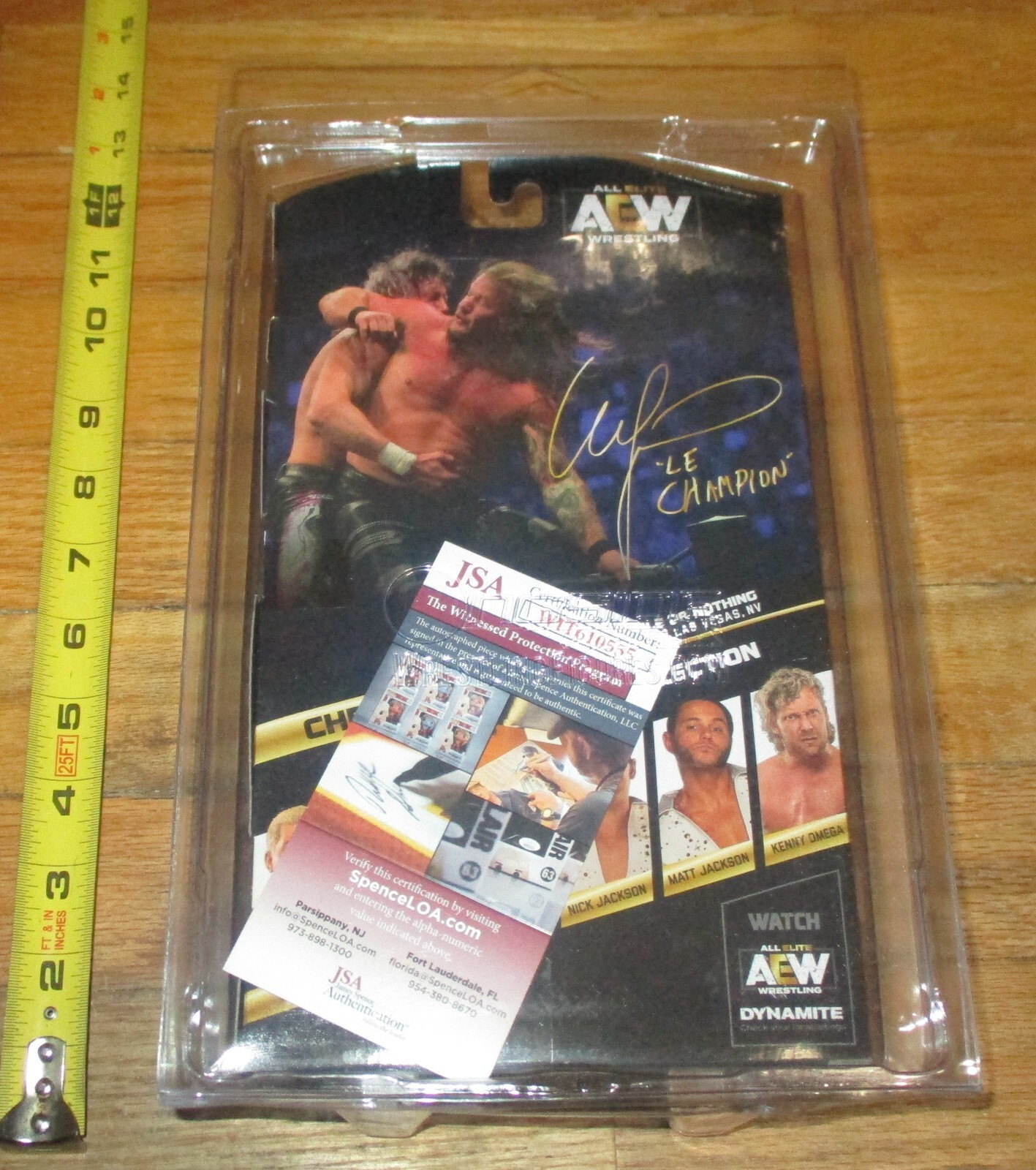 AEW Wrestling Chris Jericho Signed Wrestling figure Ser 1 JSA COA Autograph #6