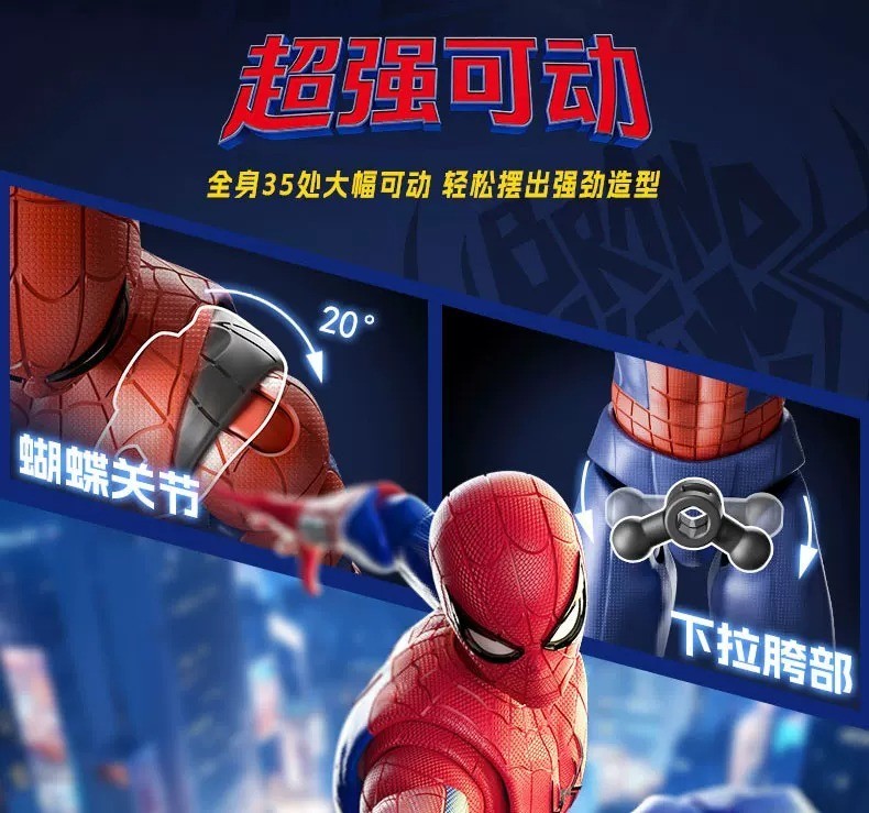 NEW! Blokees Marvel Spider-man Brand New Day Action Figures Model Kits TOY