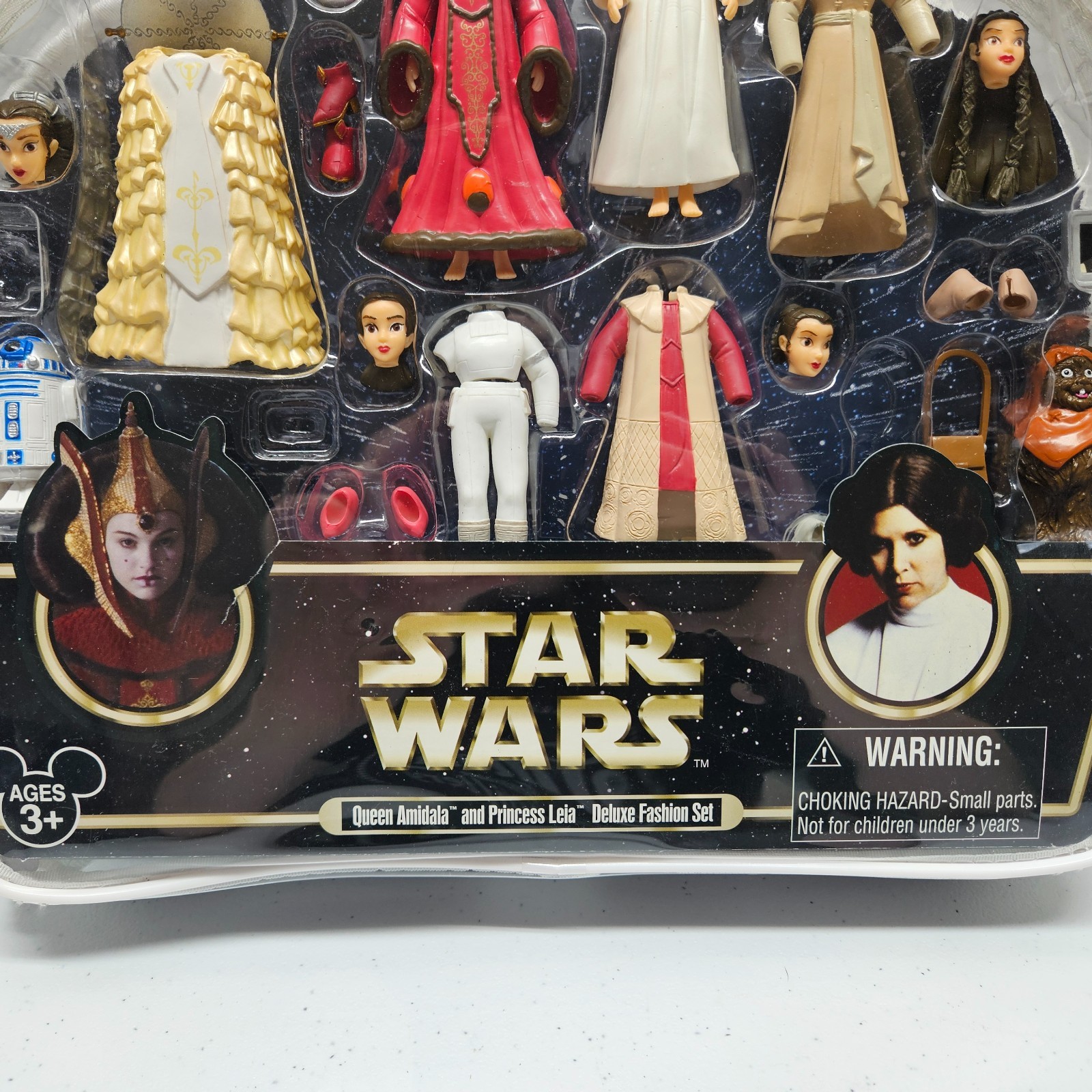 Disney Parks STAR WARS DELUXE FASHION DOLL SET Queen Amidala Princess Leia Polly