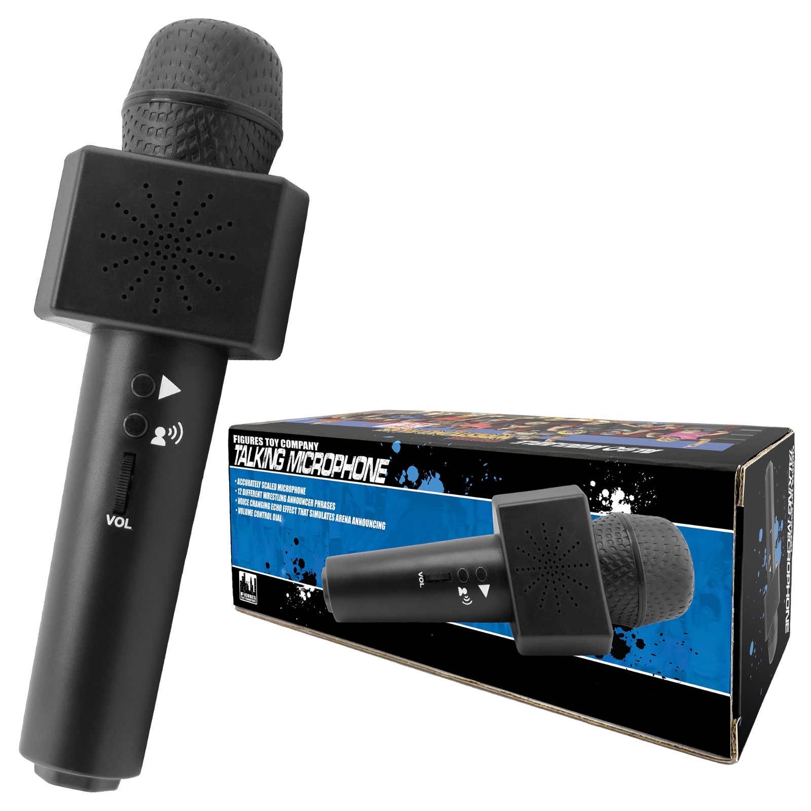Figures Toy Company Talking Wrestling Ring Announcer Microphone
