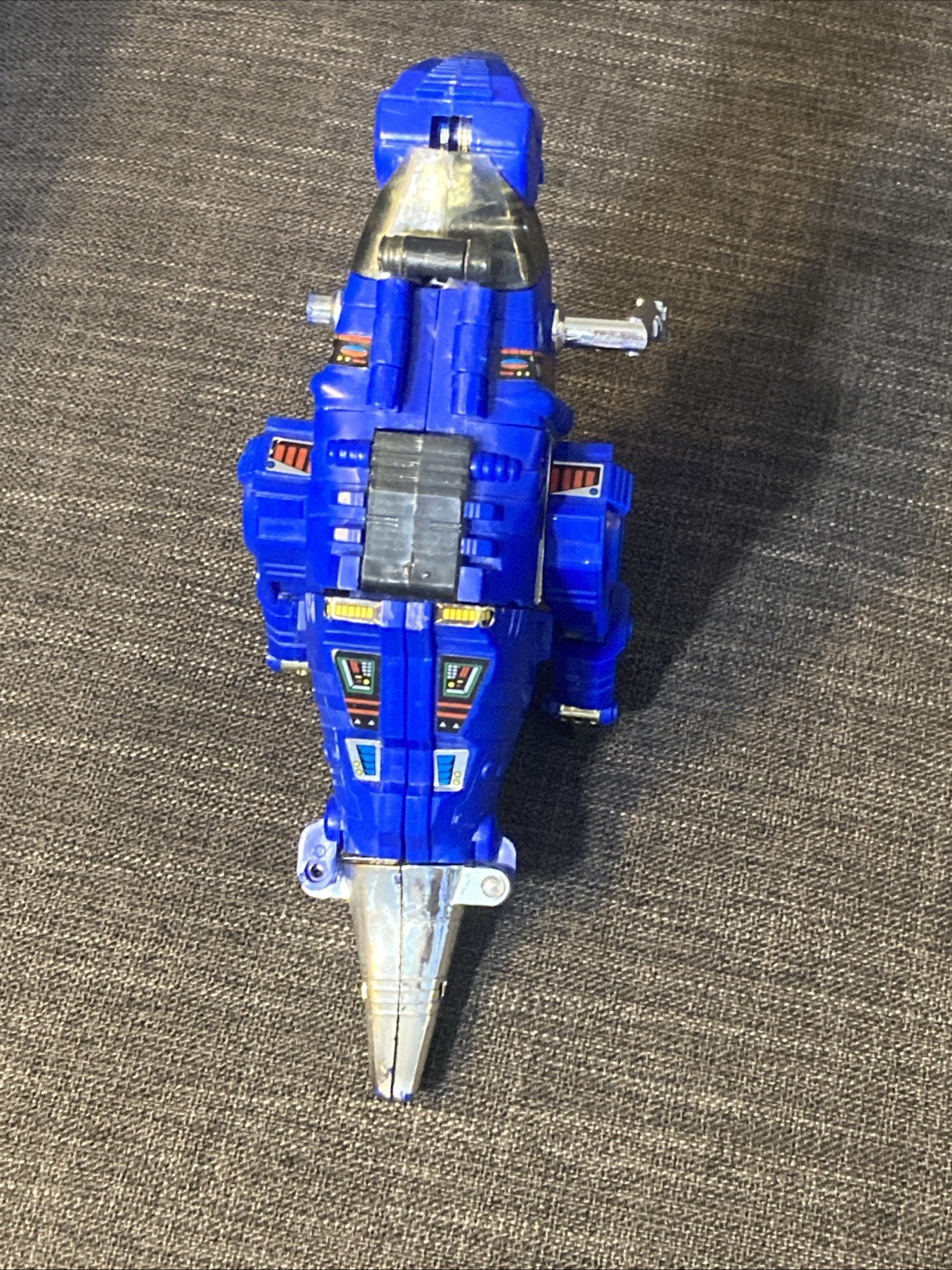 Transformers 1993 Original G2 Dinobot Blue GRIMLOCK -Broken Arm And Tail