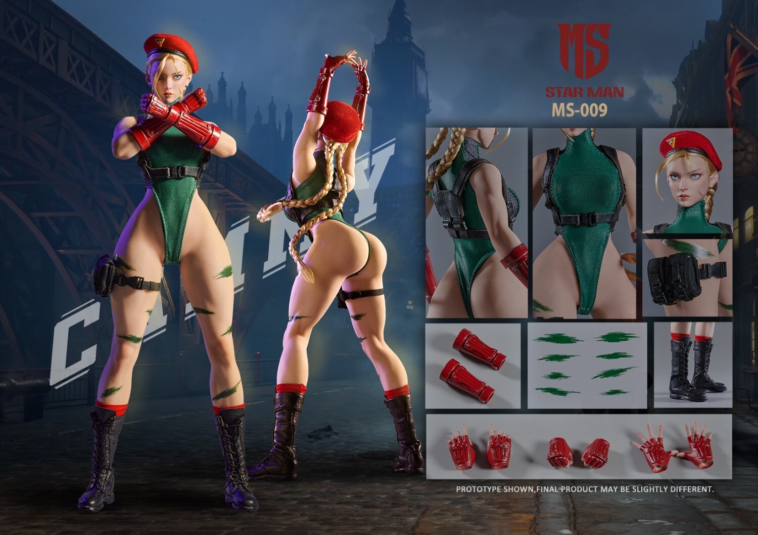 In Stock STARMAN MS-009 1/6 Cammy Female Agent Bee Collectible Action Figure ！