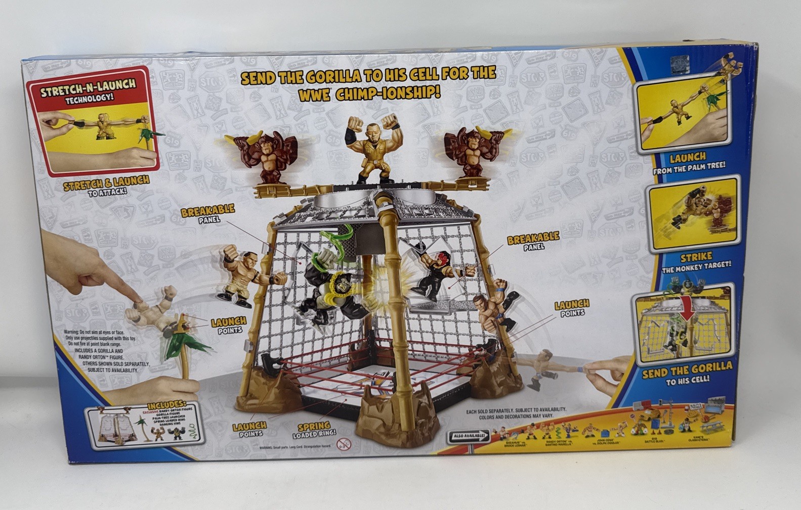 WWE Slam City Gorilla In The Cell Match Randy Orton & Gorilla Figures NEW