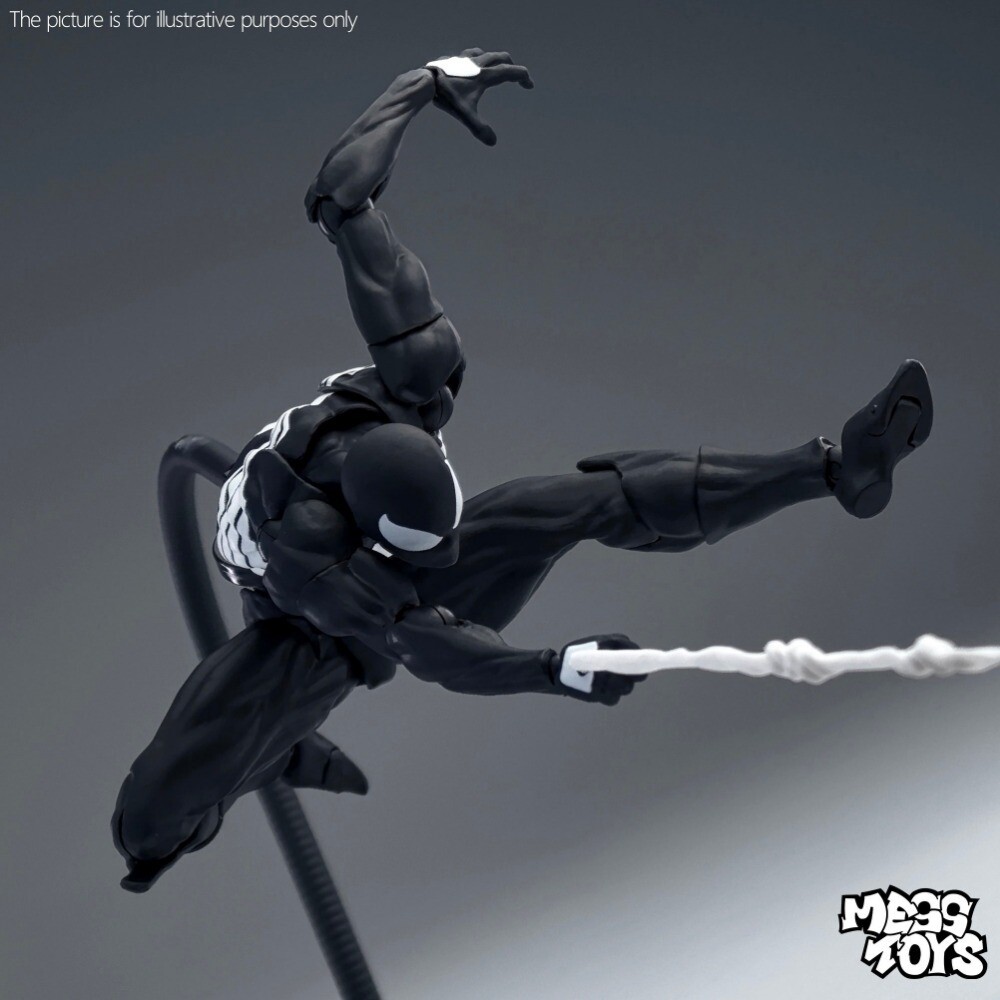 US Stock CT Toys Messtoys Symbiote Spider-Man Black Spider Action Figure Boxed