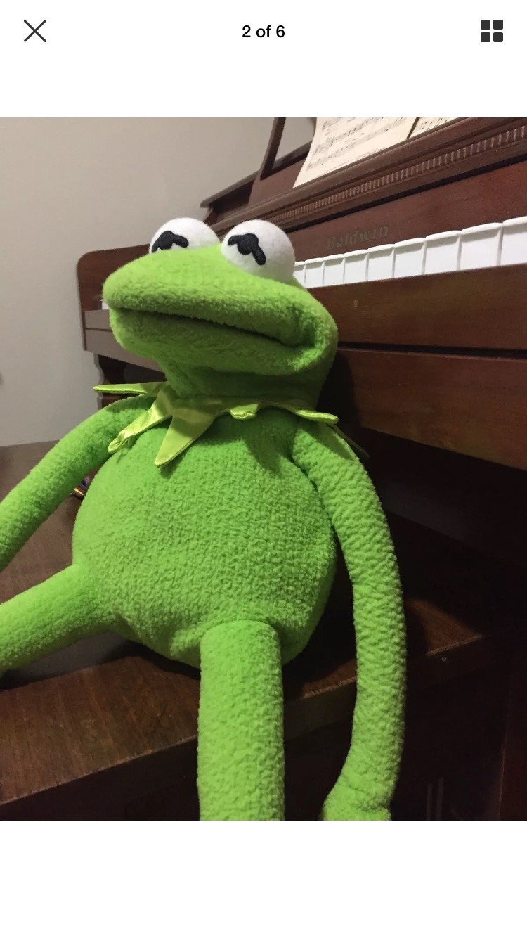 Kermit The Frog Hand Puppet / Relisted