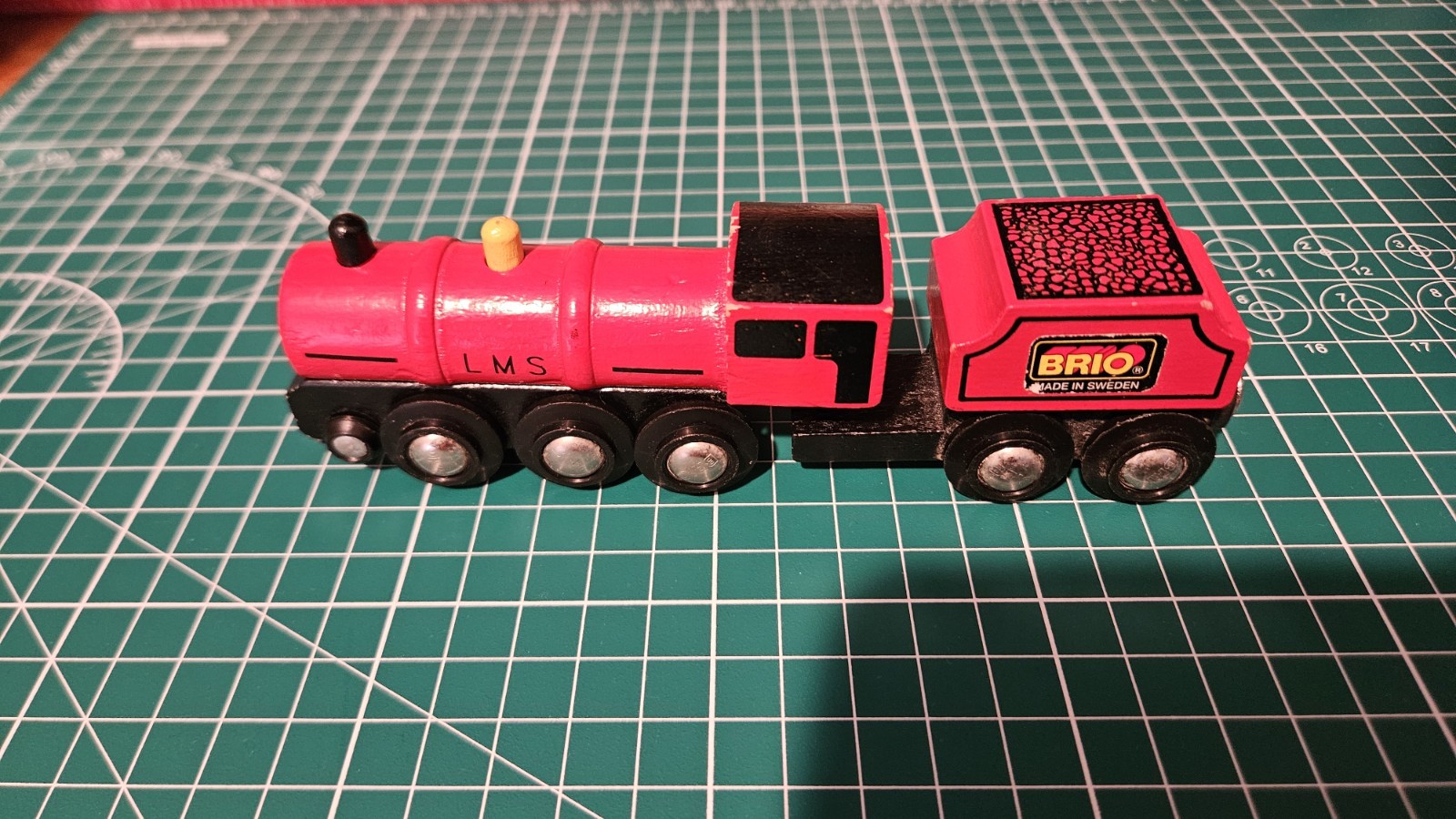 1993 BRIO Train LMS Red Steam Tender Engine GUC WORKS With Thomas