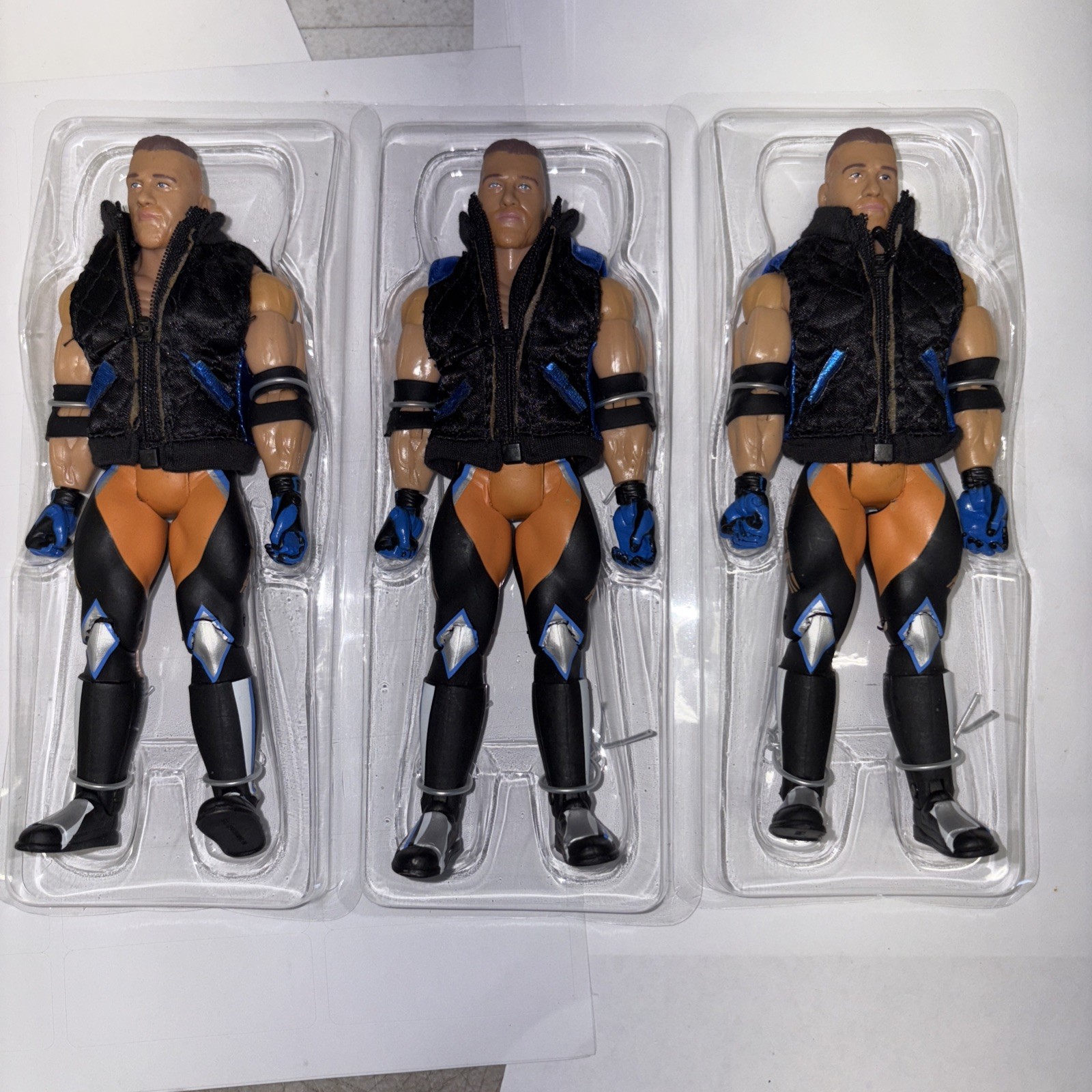 RING OF HONOR ROH Lot Of 3 BRIAN MYERS FIGURES TNA WRESTLING USED READ