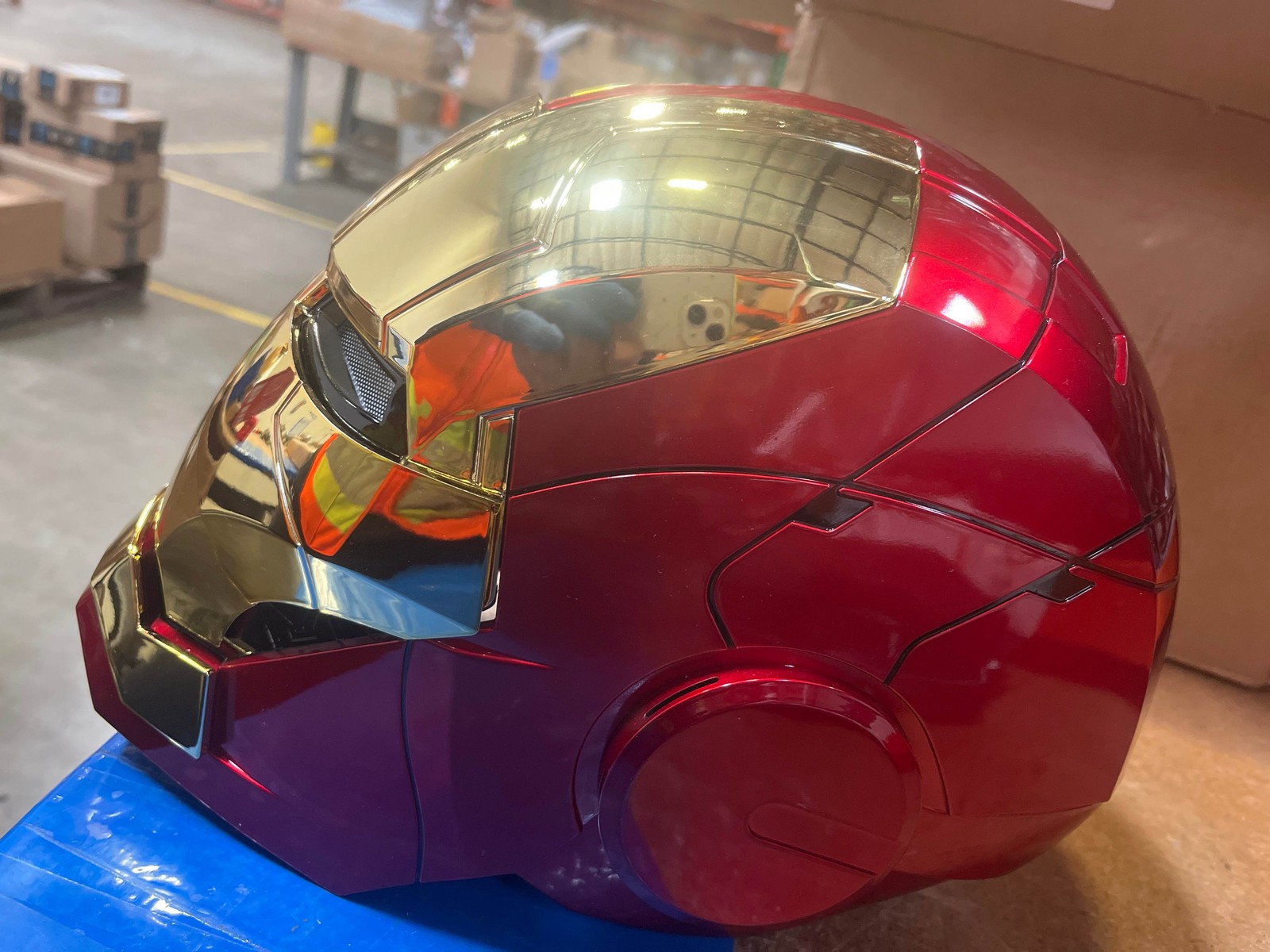 Used MK5 Iron Man Helmet Autoking Voice-controlled Mask Transform Cosplay Prop