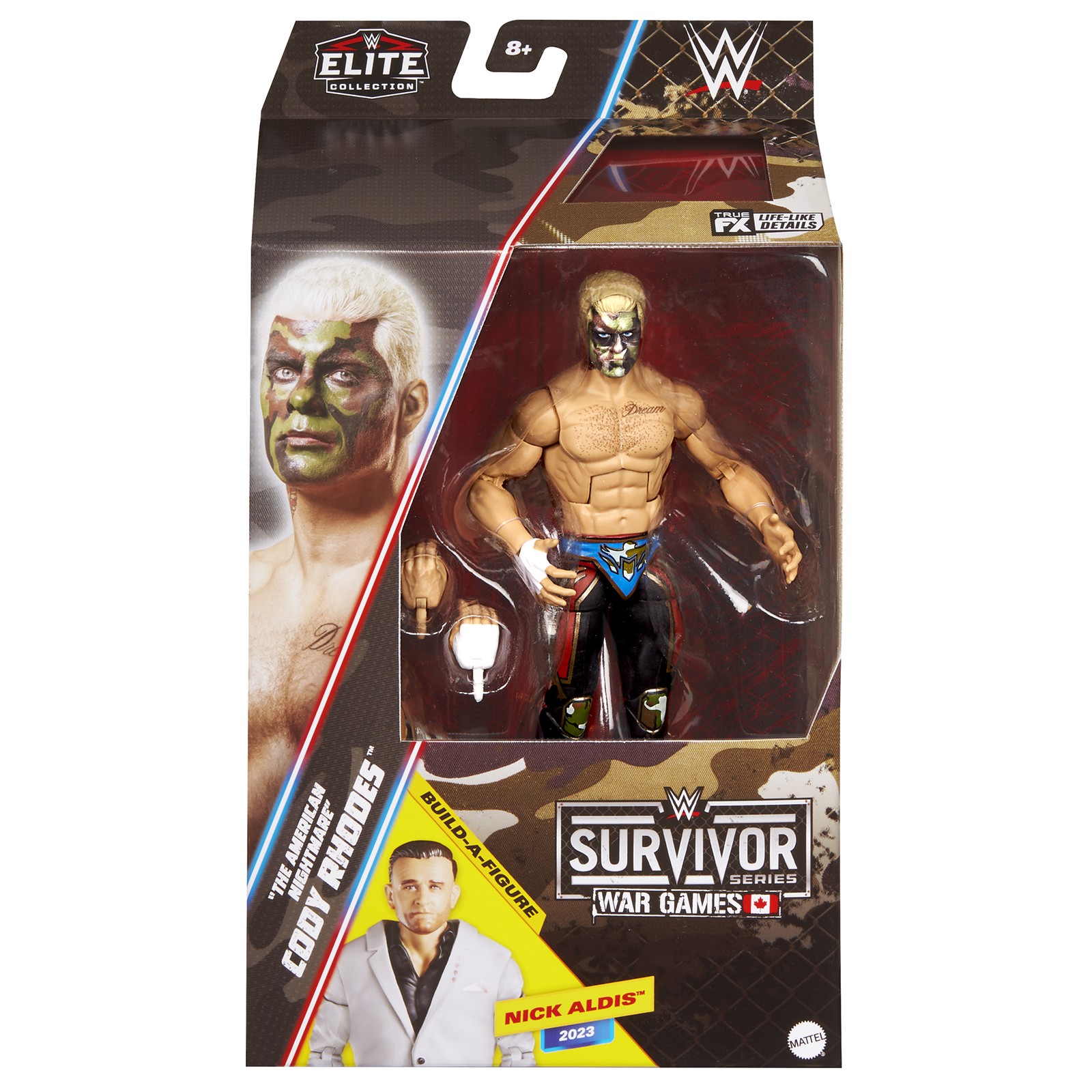 Cody Rhodes (Camo Face Paint) – WWE Elite Survivor Series 2025 Wrestling