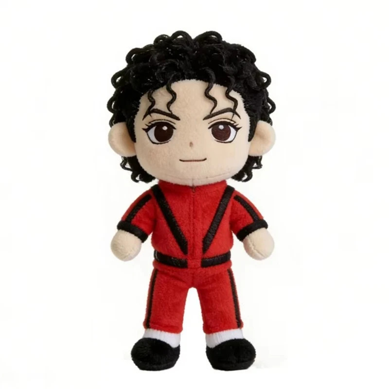 23cm Michael Jackson Plush Toys Room Decoration Soft Stuffed Doll Fans Kids Gift