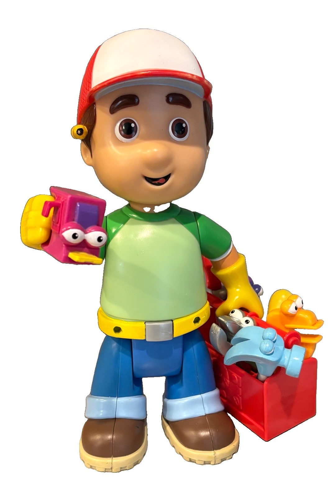 Disney Handy Manny 10 Talking Doll 7 Tools and Toolbox 2007 Working