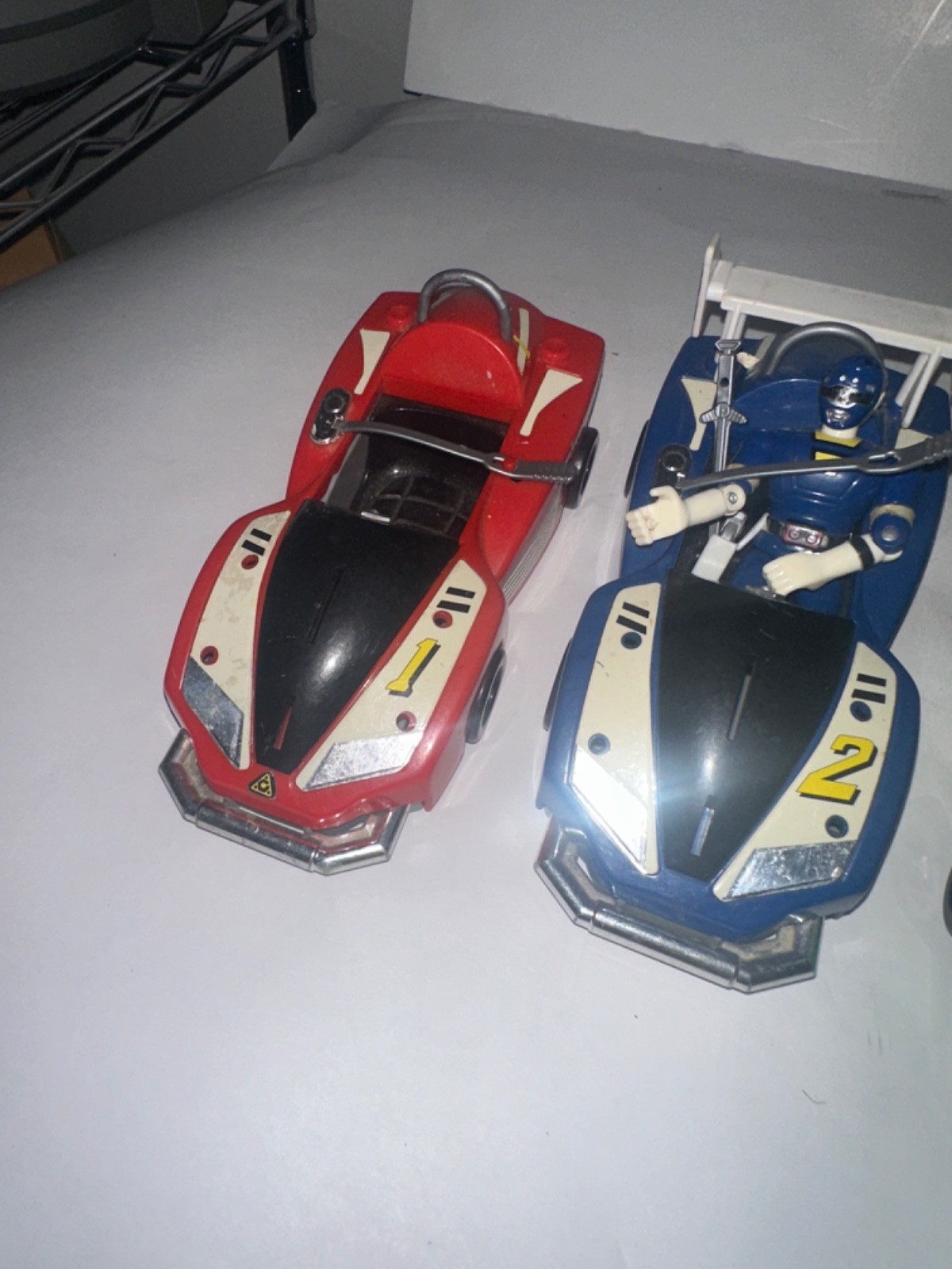 Lot Vintage 1997 Bandai Turbo Power Rangers Cars, Figures, and accessories