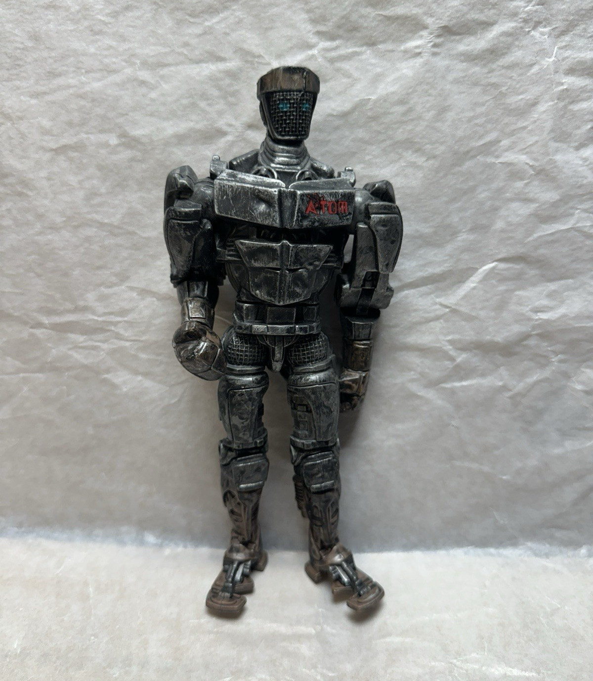 Real Steel Atom Robot Action Figure Gray/Black Plastic