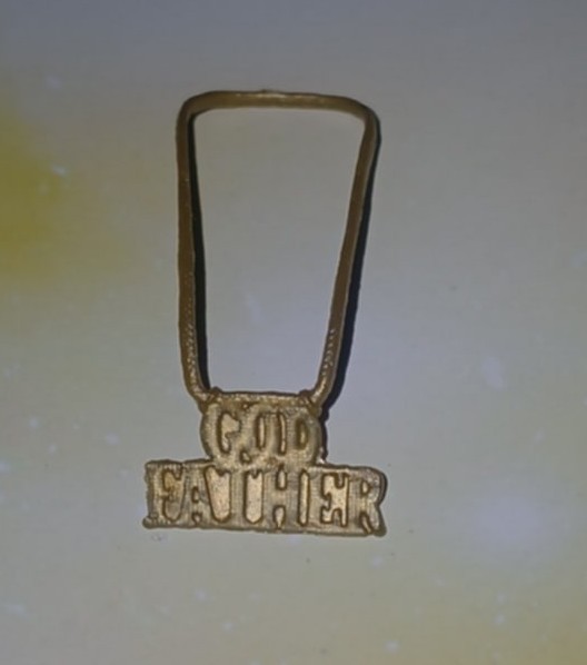 WWE Mattel Elite Legends Series 26 The Godfather Gold Chain Accessory – Plastic