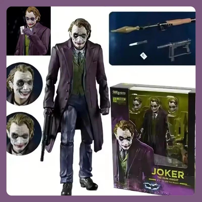 NECA DC Comics Batman Dark Knight Heath Ledger Joker 7″ Action Figure Toy Boxed