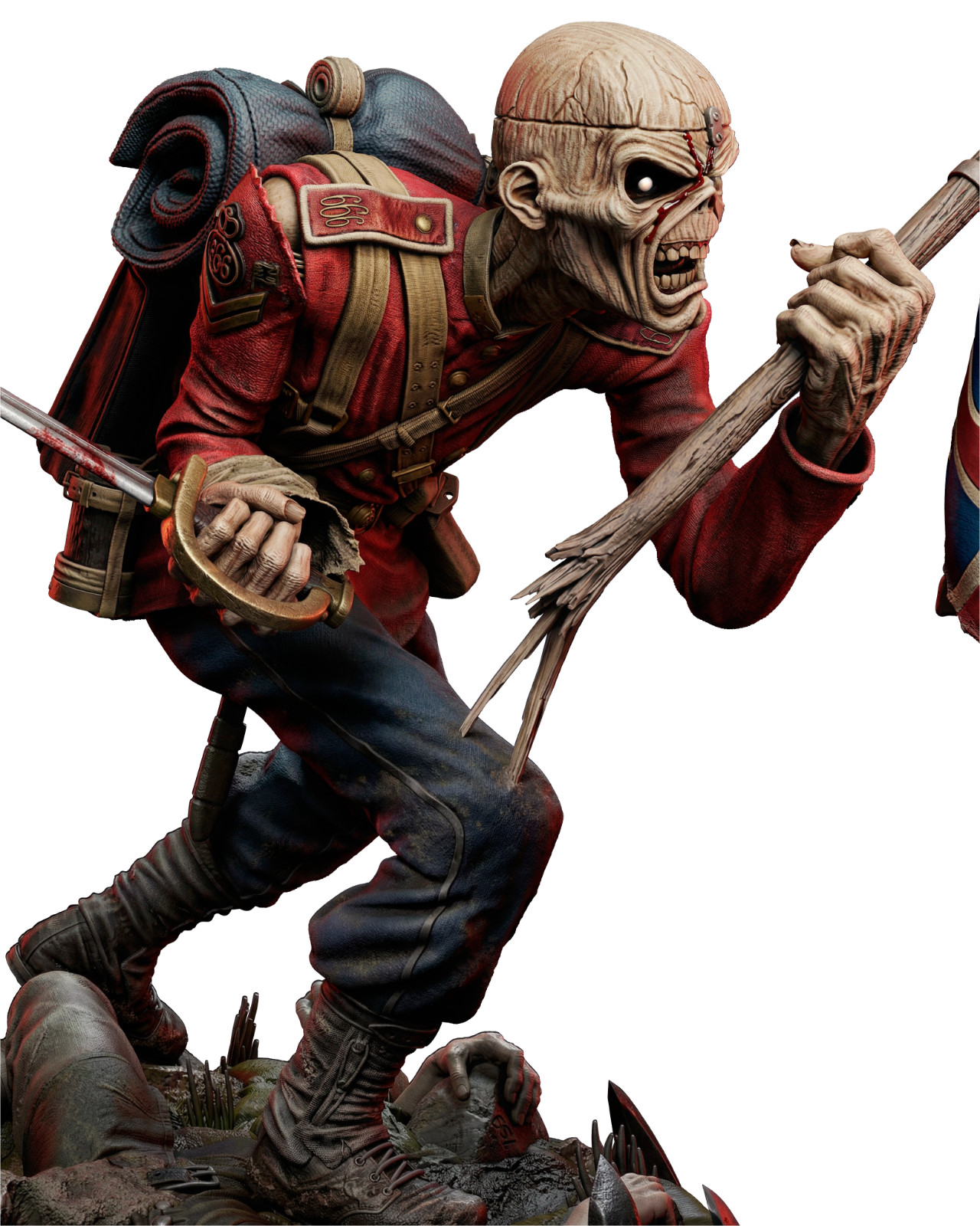 3D Printed Fan Art Iron Maiden Sculpture by Wicked3d
