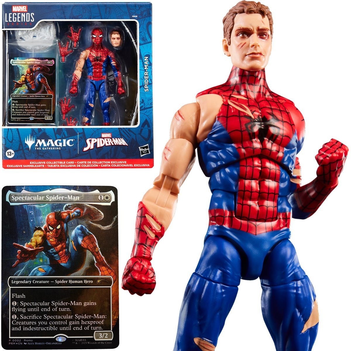 Marvel Legends Magic: The Gathering Battle-Damaged Spider-Man 6″ Action Figure