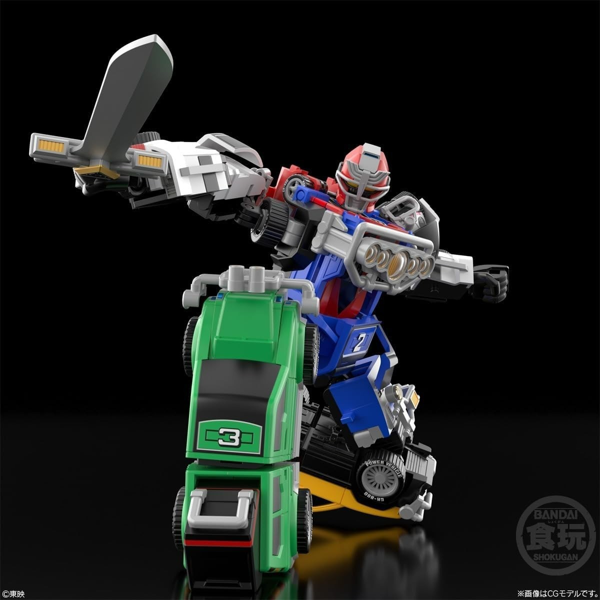 Bandai SMP Gekisou Gattai RV Robo Power Rangers Turbo Megazord Model Kit