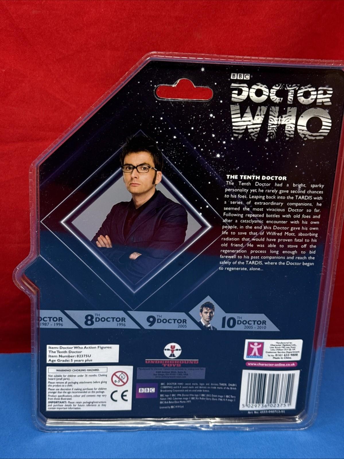 Doctor Who 10th Doctor Blue Suit W/Glasses 5″ Action Figure Underground Toys New