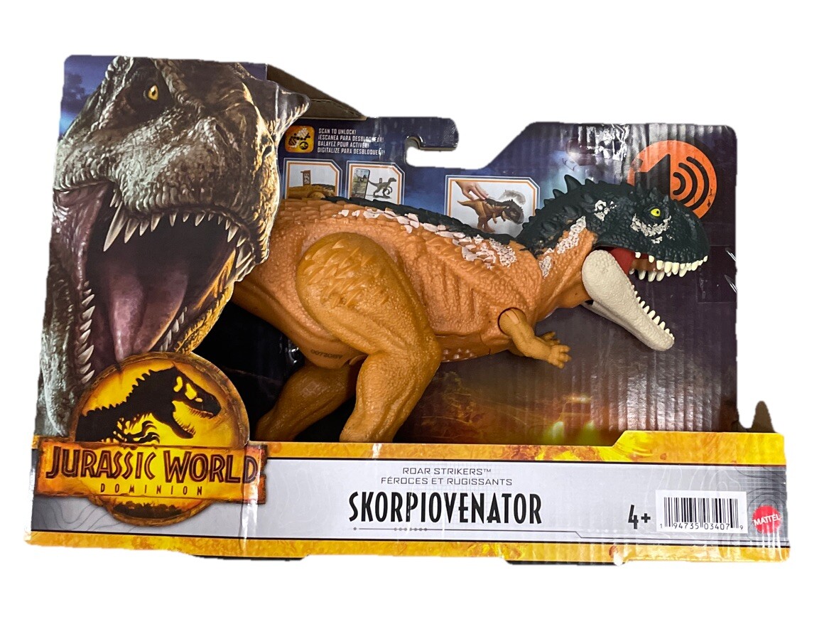 Jurassic World Toys Dominion Roar Strikers Skorpiovenator Dinosaur Action Figure