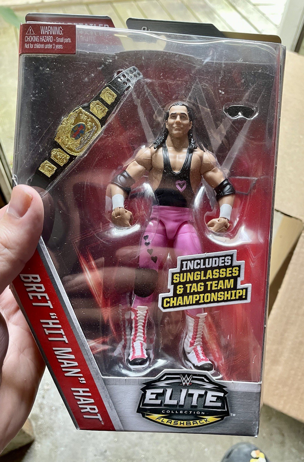 WWE Elite Flashback Collection Bret Hit The Man Hart Figure Hart Foundation