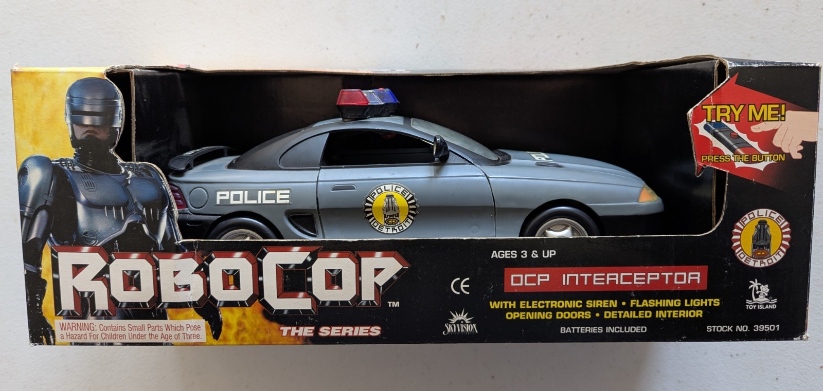 1994 RoboCop The Series Electronic DCP Interceptor Toy Island *Pre-Owned (READ)