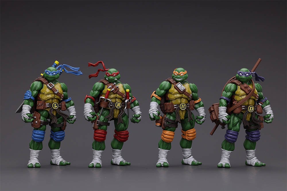 JOYTOY 1/18 Action Figures Turtles TMNT Raphael Michelangelo Leonardo Donatello