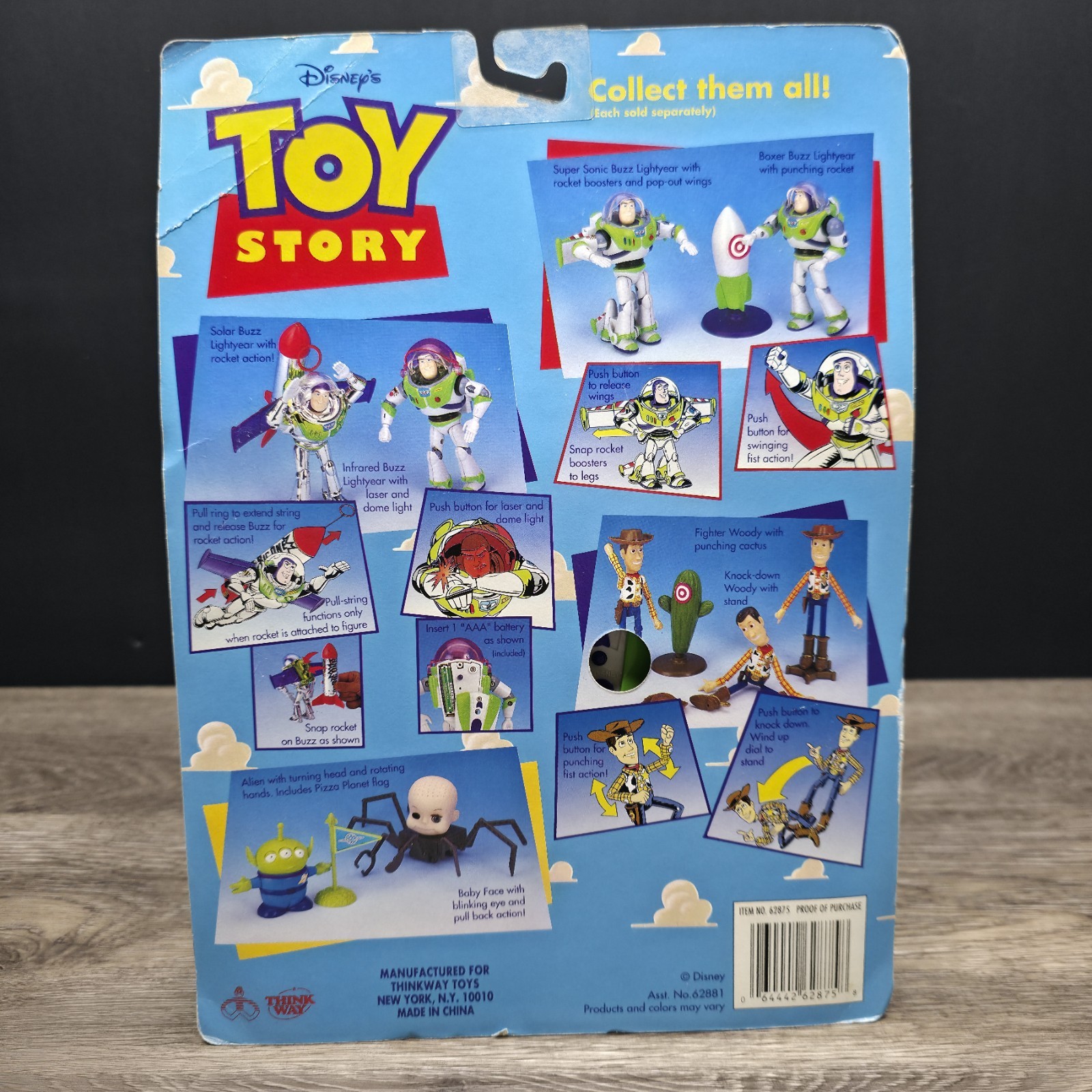 Rare Disney’s Toy Story Infrared Buzz Lightyear Action Figure – Thinkway – New