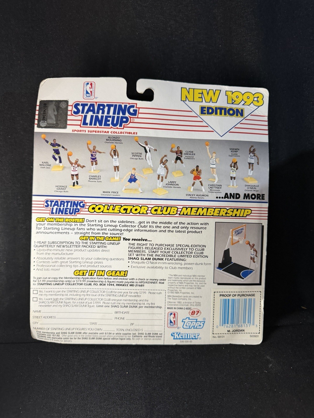 1993 NBA Starting Lineup MICHAEL JORDAN Bulls Sealed with Cards NIB