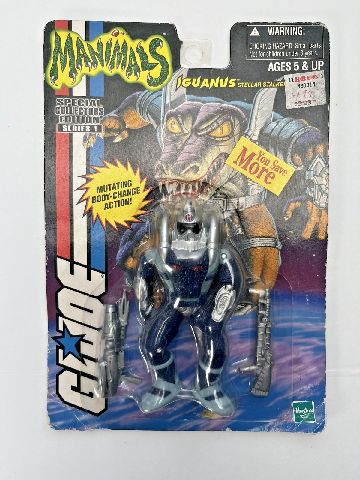 Hasbro GI Joe Manimals – Iguanus Series 1 Special Collector’s Edition | SEALED