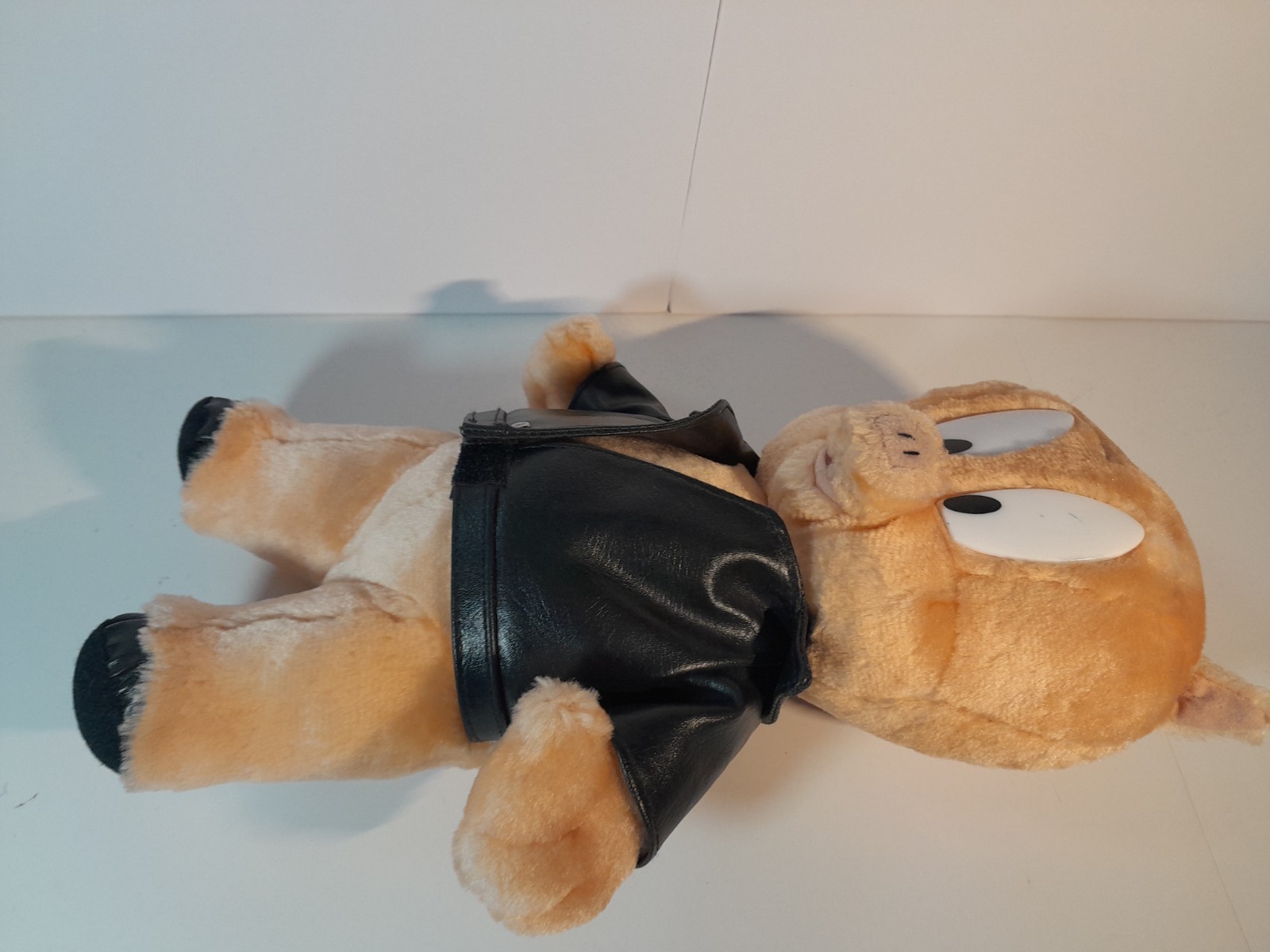 Vintage Looney Tunes Porky Pig Plush Biker Jacket ACE 1997 Warner Bros Used Pics