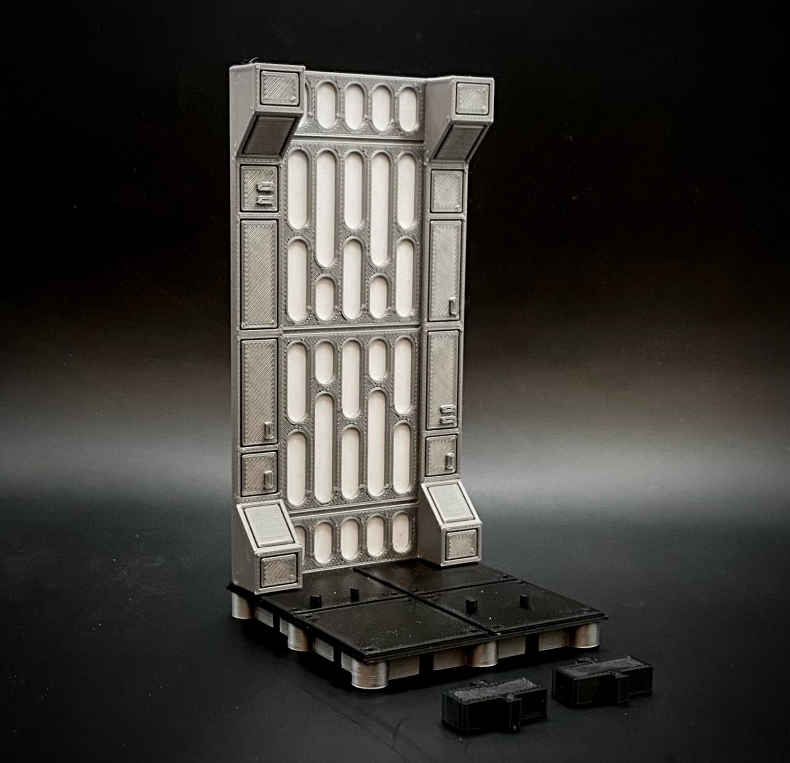 Star Wars inspired wall and diorama figure stand for 3.75″ line (Light Wall)