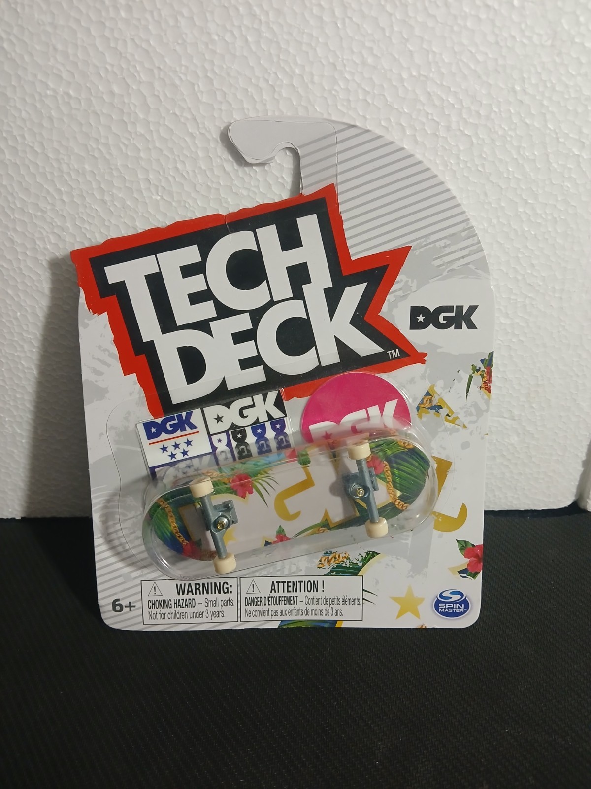 ​Tech Deck DGK “Vacation” Tropical Floral Gold Chain Fingerboard Spin Master