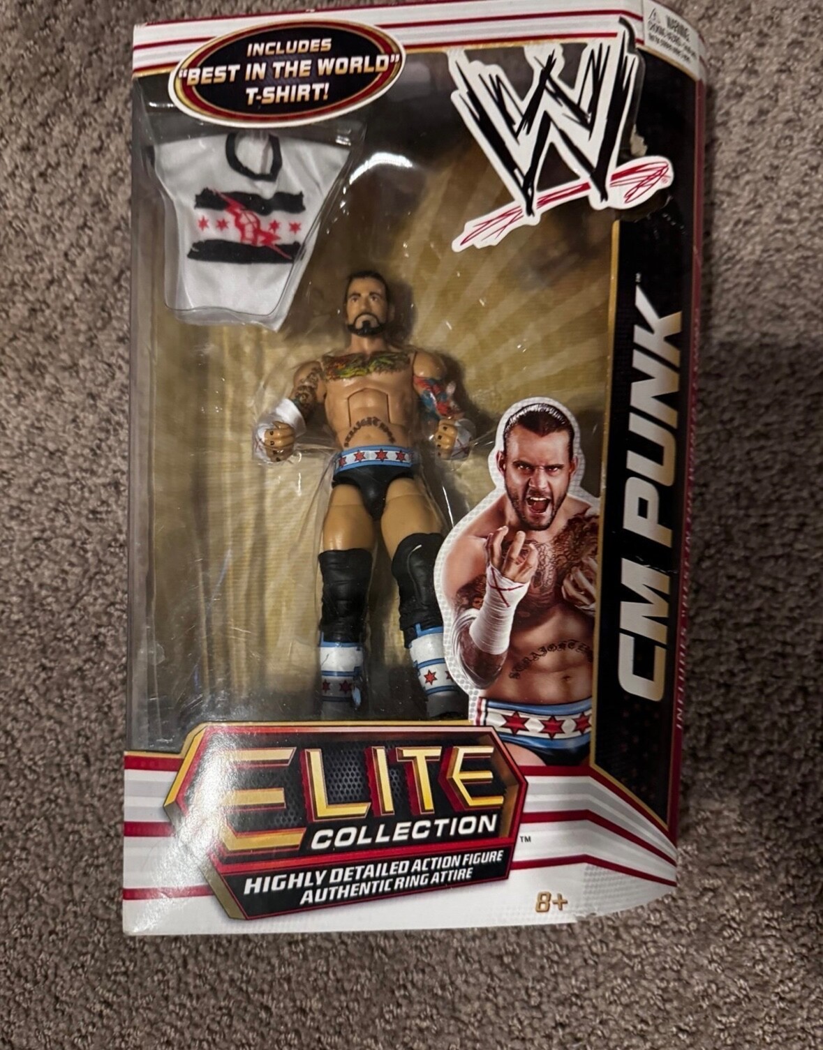 WWE ELITE 16 CM Punk Mattel AEW UFC Best in the World FIGURE Phil Brooks MINT