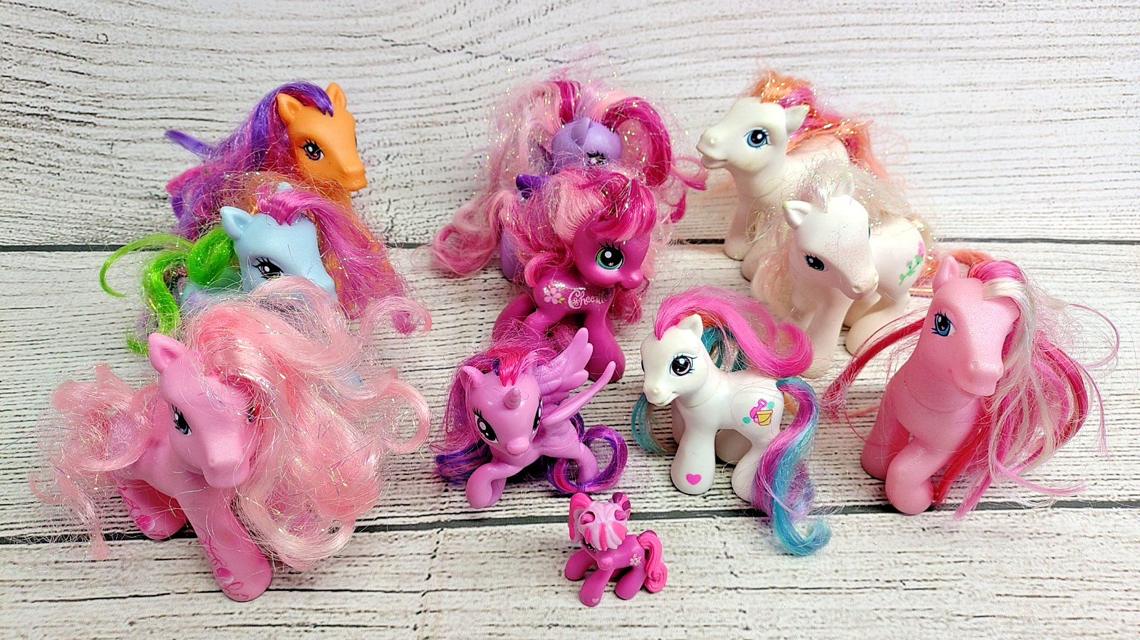 Vintage My Little Pony Bundle Lot of 11 2002, 2003, 2007, 2008, 2016