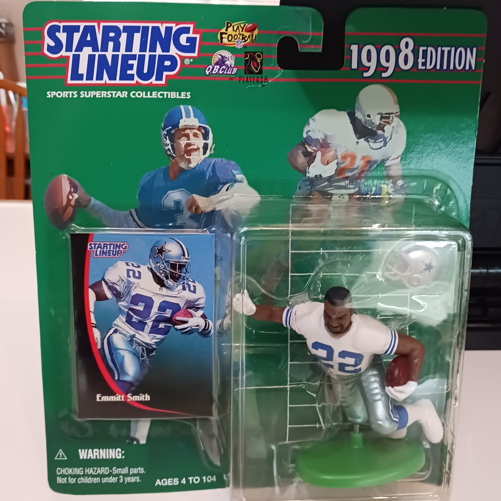 1998 EMMITT SMITH NFL Starting Lineup Football Figure – DALLAS COWBOYS HOF