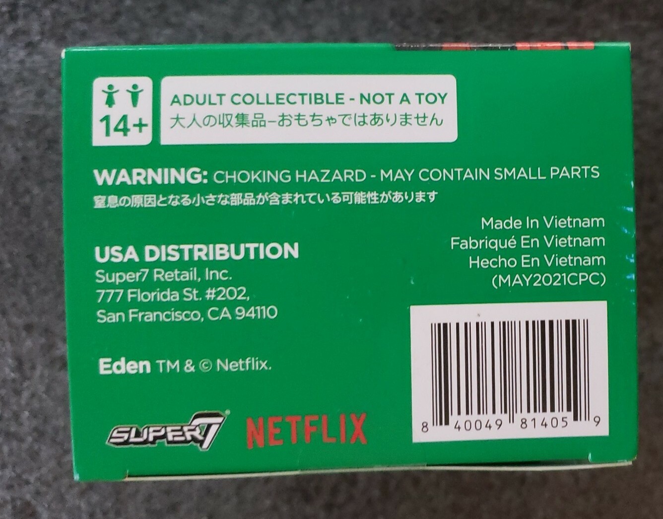 Super7 Netflix Anime Eden Supervinyl Action Figure (3″ Zero) Genuine BRAND NEW