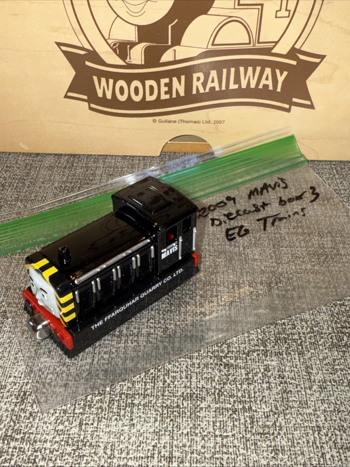 MAVIS ! THOMAS FRIENDS TRAIN Diecast 2009 TAKE N PLAY ALONG ! CGI FACE