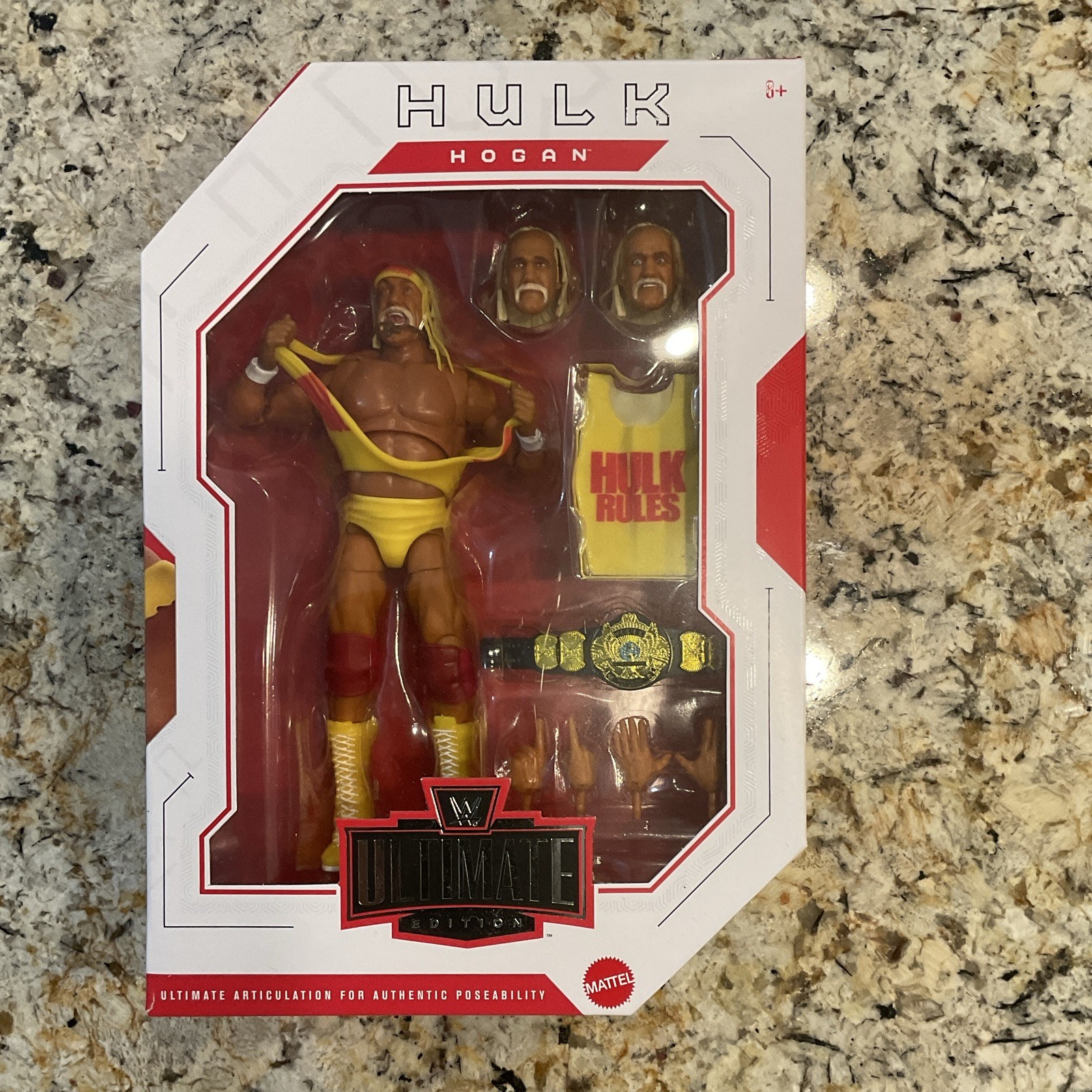 WWE Ultimate Edition Elite Hulk Hogan Series 30 Action Figure w/ Title Belt