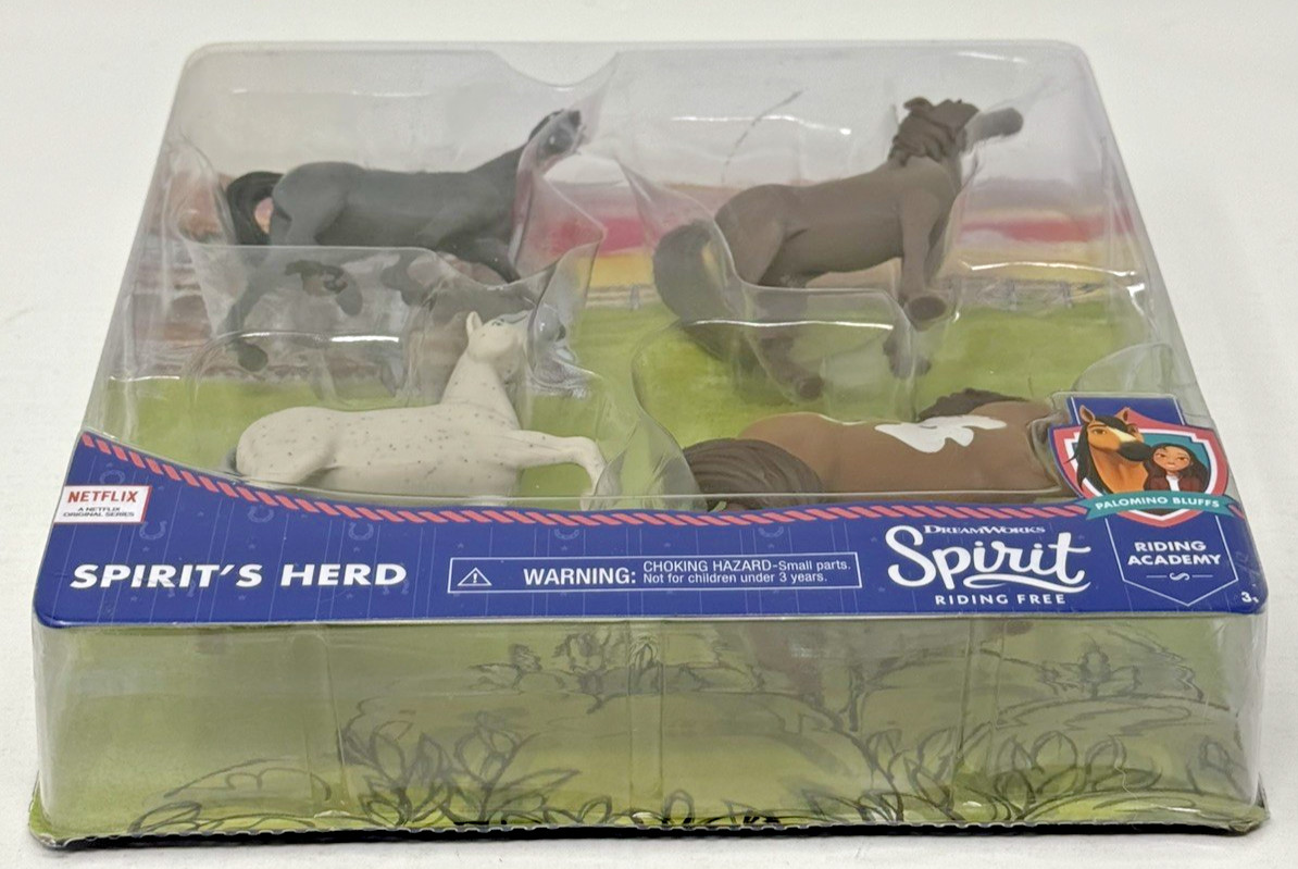 Dreamworks Spirit Riding Free Palomino Bluffs & Spirit’s Herd (Lot of 2)