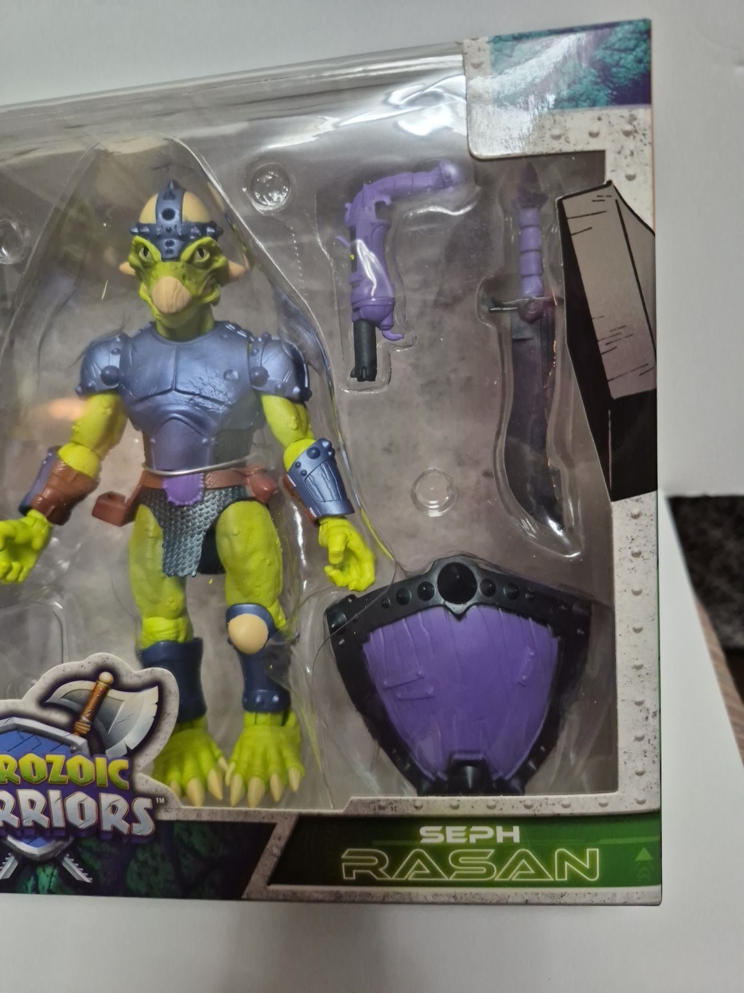 Saurozoic Warriors Seph Rasan Action Figure New In Box Mattel