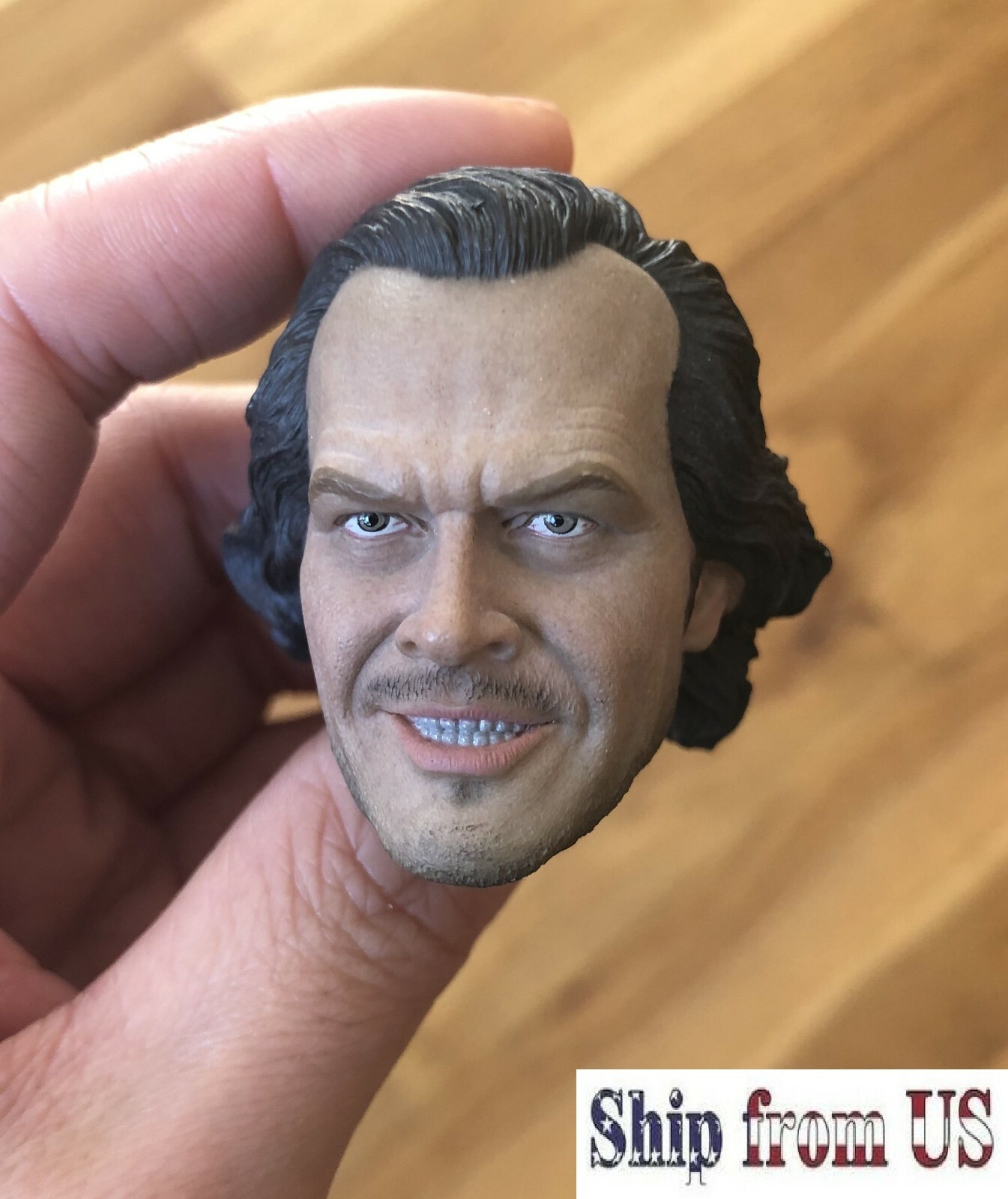 CUSTOM 1/6 scale Jack Nicholson The Shining Head Sculpt For 12″ Action Figure