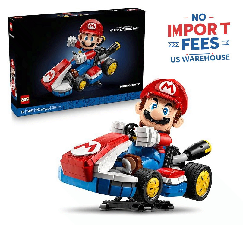 LEGO Super Mario: Mario Kart – Mario & Standard Kart Building Set 72037 New