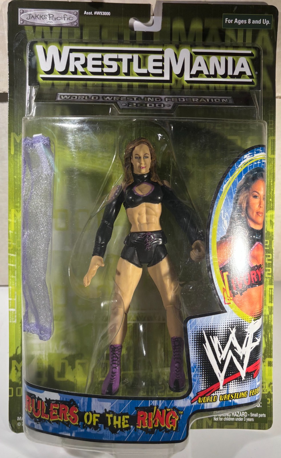 Jakks WWF Wrestlemania 2000 Rulers Of The Ring Series 1 Ivory Mint On Card WWE